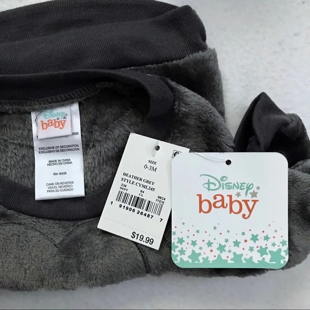 Disney Baby NWT Pullover Soft Sherpa Top Babies 0-3 Months